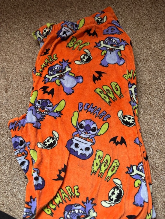 Disney Other - Women’s Orange Stitch Halloween Fleece Pajama Pants